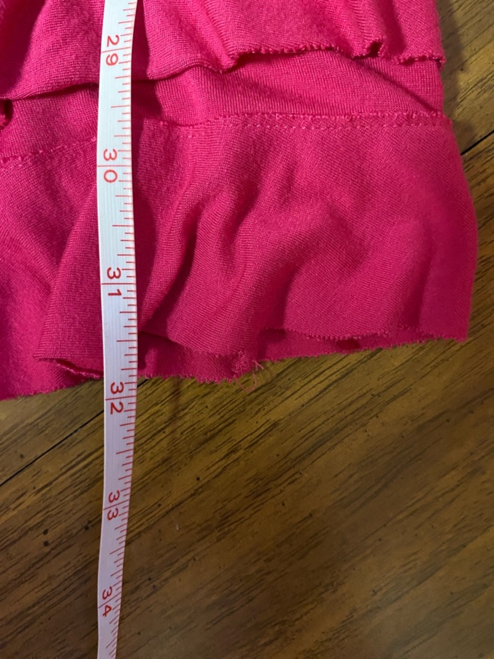 Express Pink Ruffle Tiered Mini Dress Size Medium - Picture 7 of 7